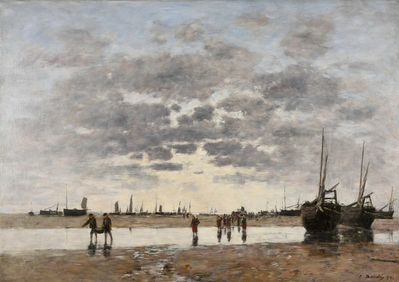 Berck: powrót łodzi - Eugène Boudin