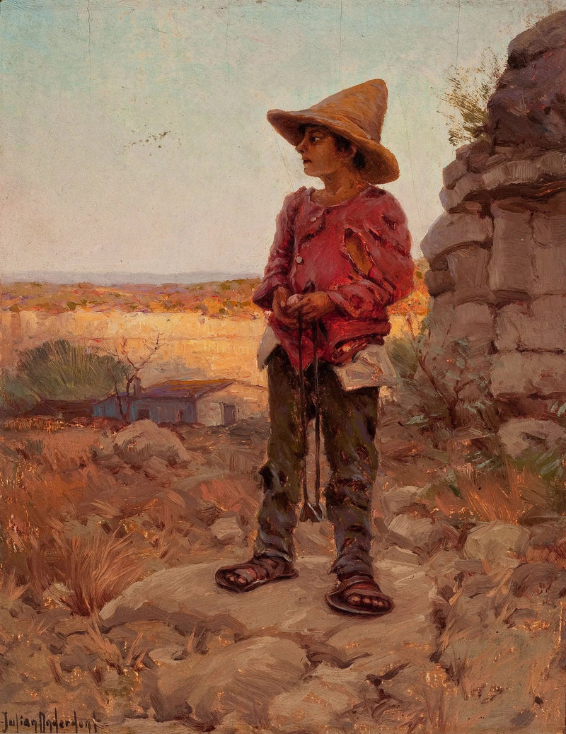 Koza pasąca się na kamieniołomie San Antonio - Julian Onderdonk