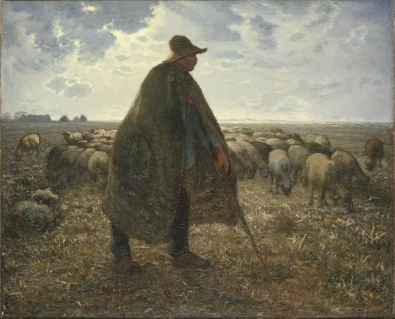 Berger pilnujący swojego stada - Jean-François Millet