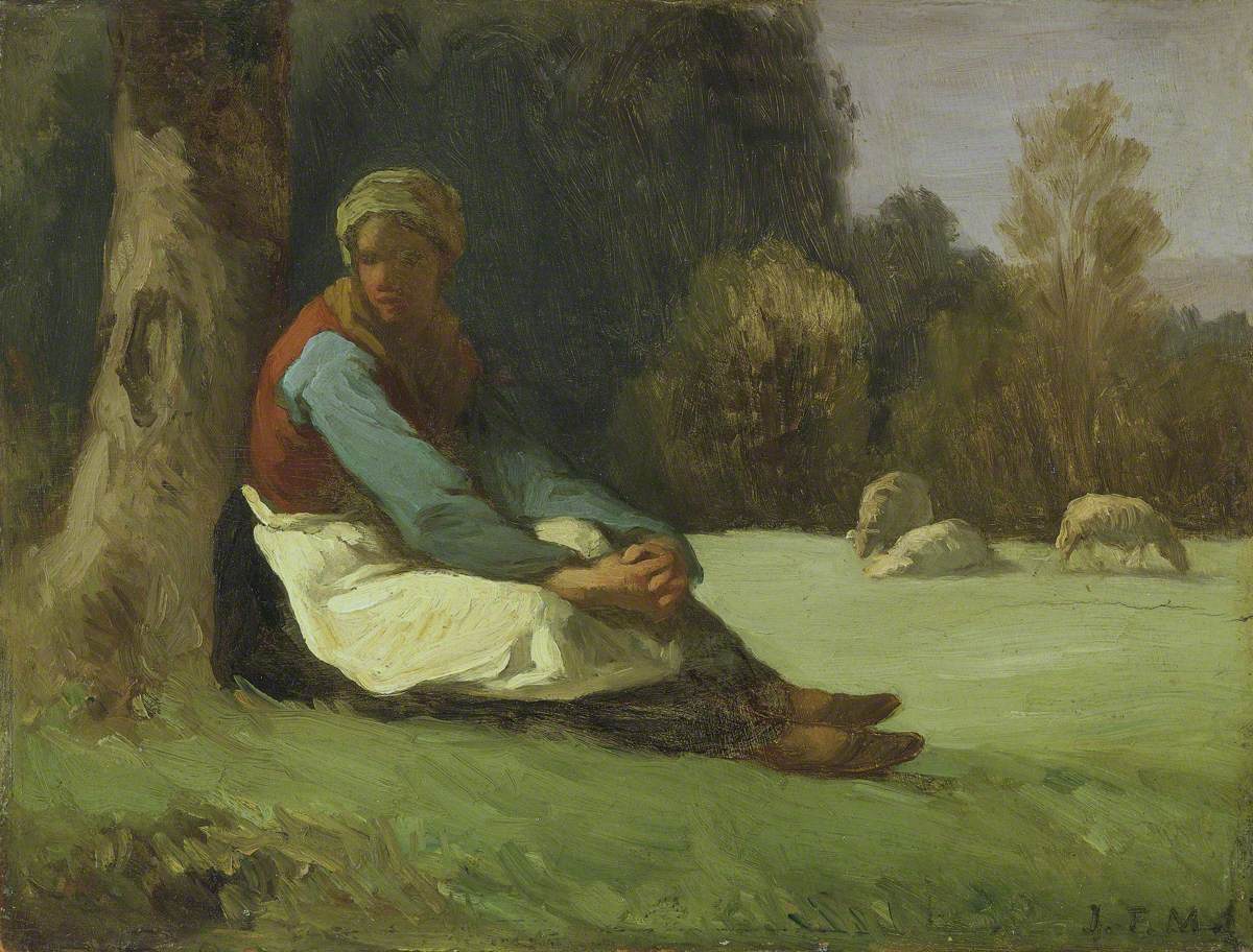 Bergère assise - Jean-François Millet - Alpha Reproduction