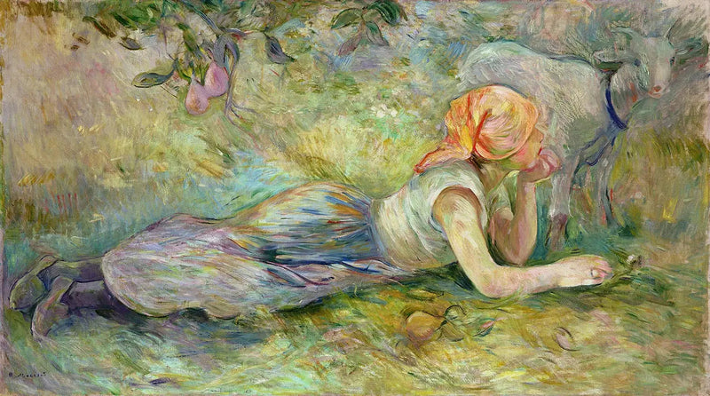 Leżąca pasterka - Berthe Morisot