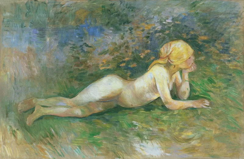 Naga pasterka leżąca - Berthe Morisot