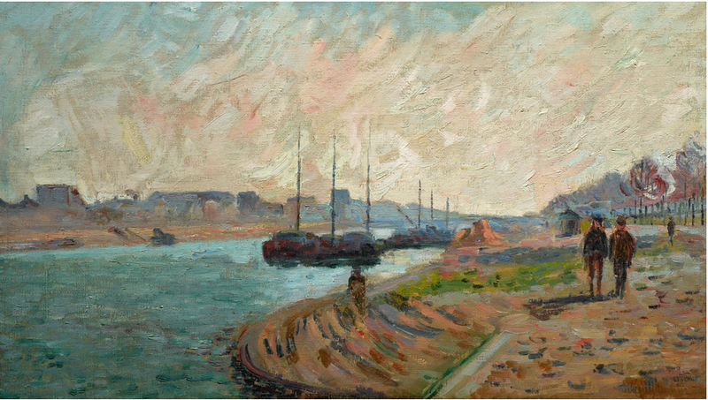 Berge de la Seine à Paris - Armand Guillaumin