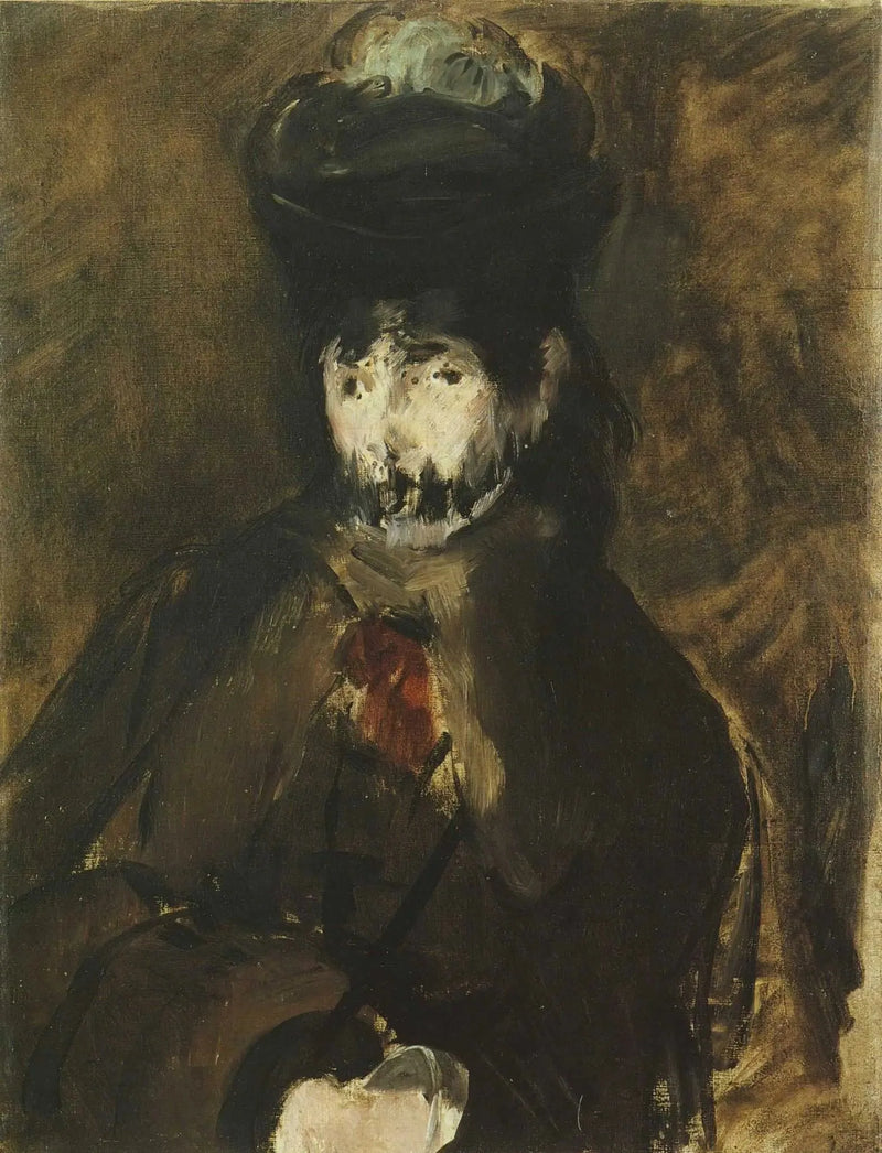 Berthe Morisot z woalką - Édouard Manet