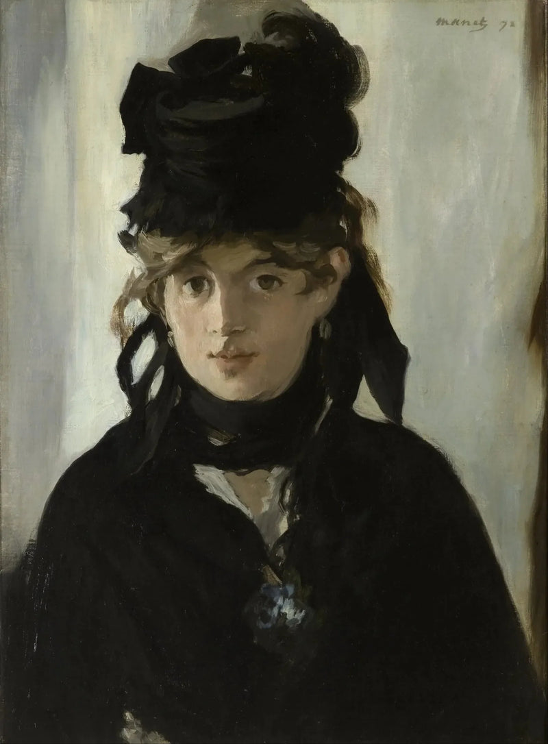 Berthe Morisot z bukietem fiołków - Édouard Manet
