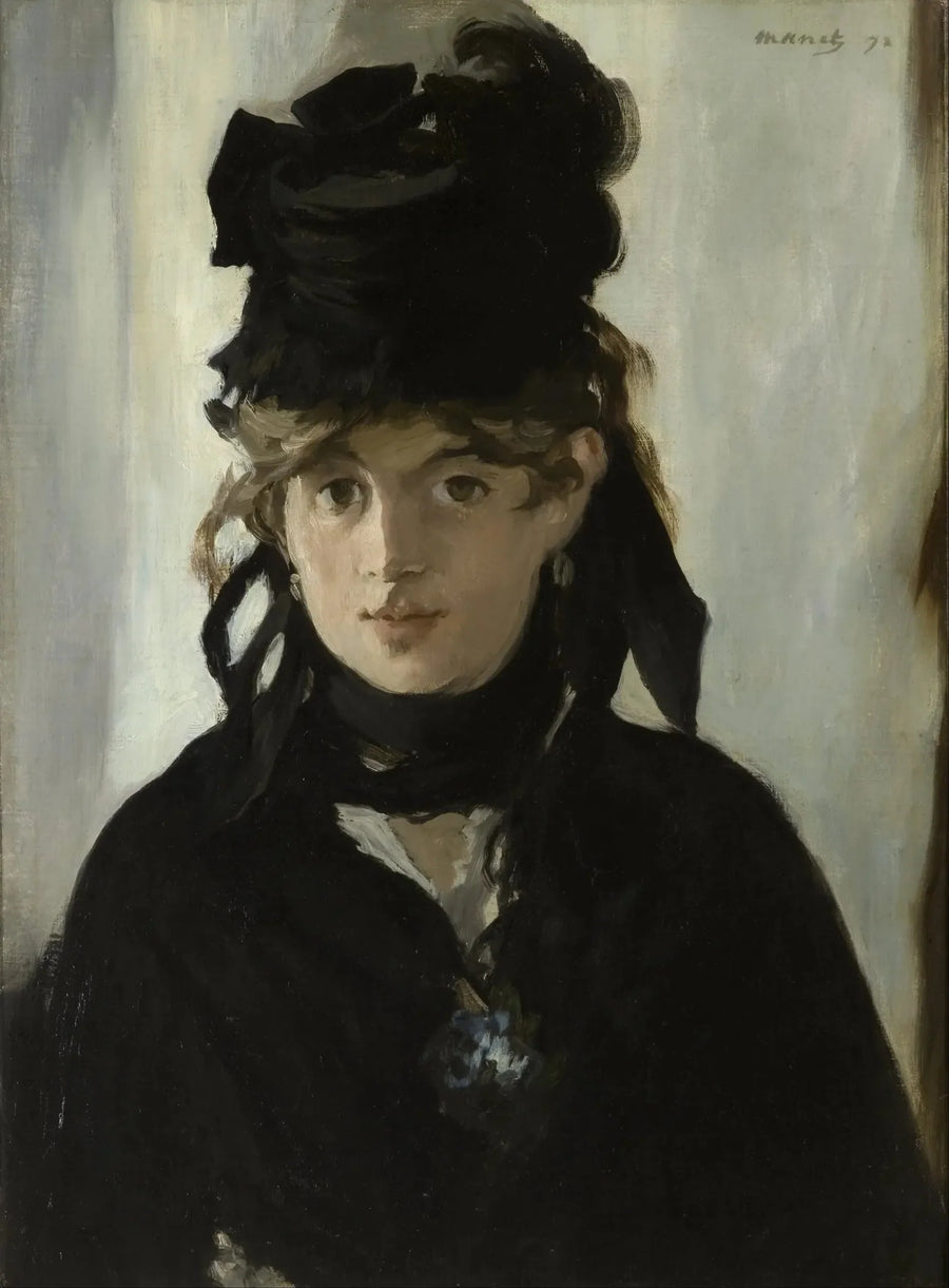 Berthe Morisot z bukietem fiołków - Édouard Manet