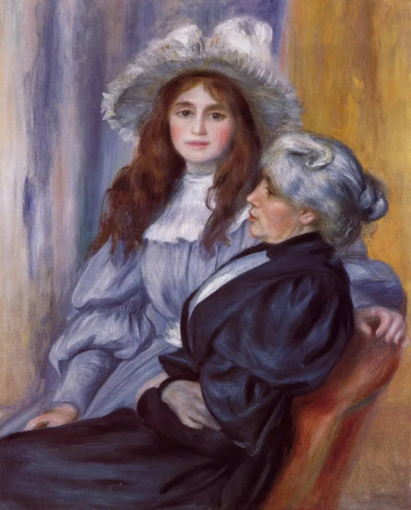 Berthe Morisot i jej córka Julie Manet - Pierre-Auguste Renoir