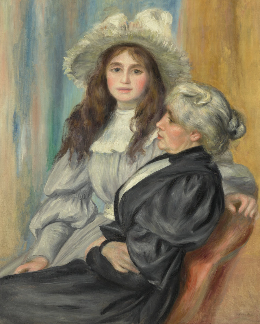 Berthe Morisot i jej córka Julie Manet - Pierre-Auguste Renoir