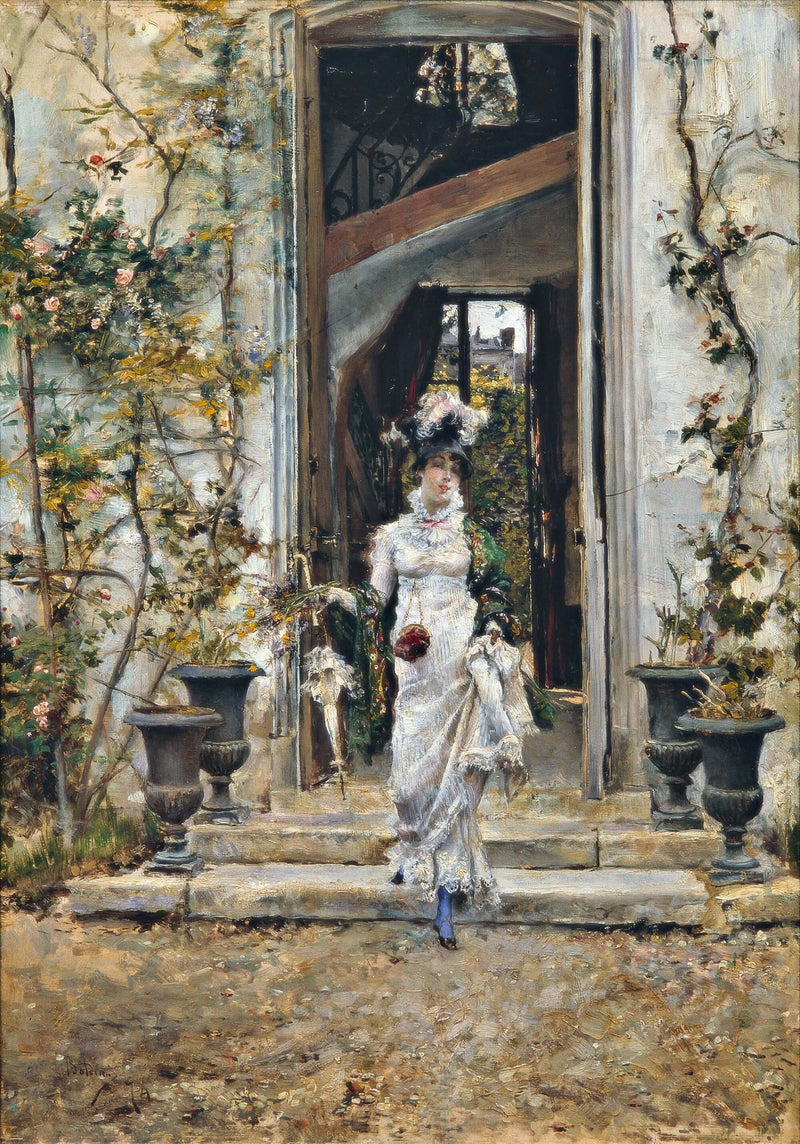 Berthe na spacerze - Giovanni Boldini