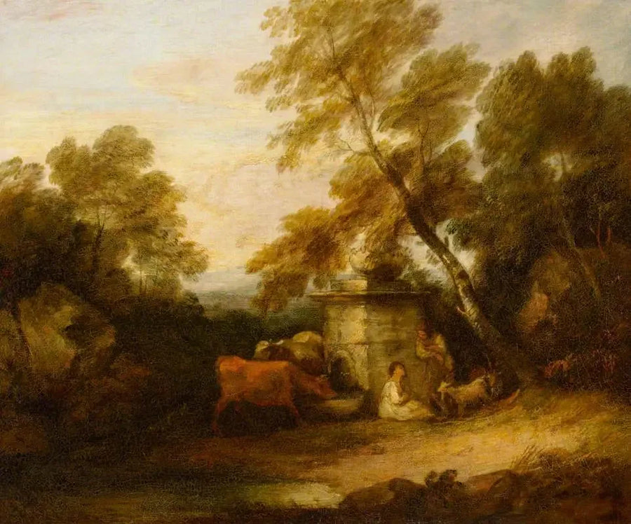 Bydło przy fontannie - Thomas Gainsborough