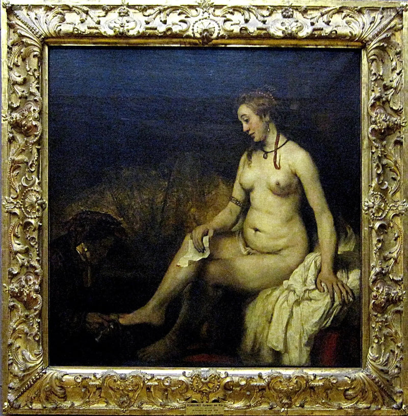 Betzabe w kąpieli, lokatorka listu Dawida - Rembrandt