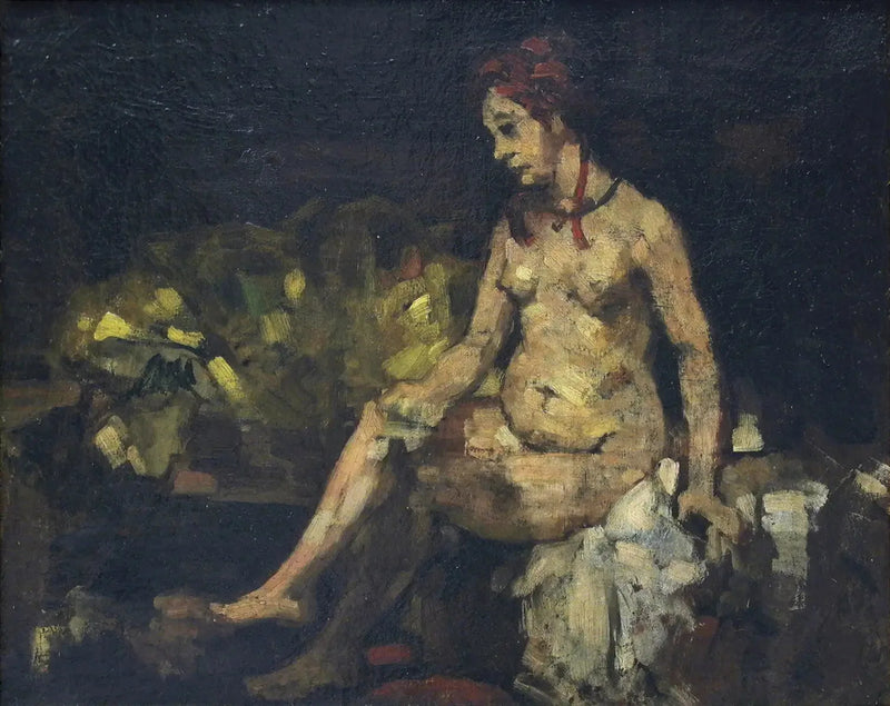 Bethsabée, według Rembrandta - Paul Cézanne