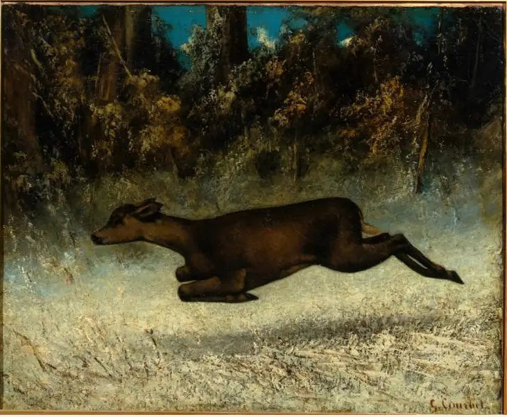 Biegnąca dziewczyna - Gustave Courbet
