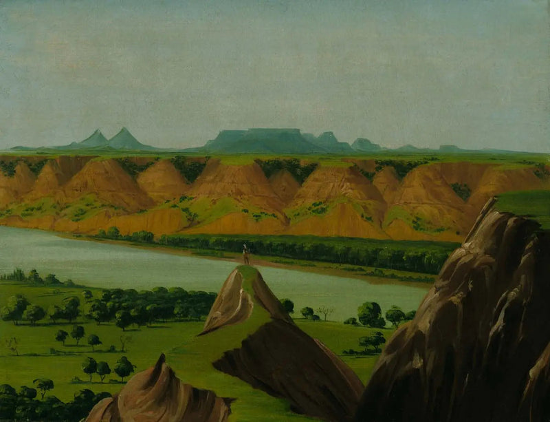 Big Bend na Górnym Missouri, 1900 mil powyżej Saint-Louis - George Catlin