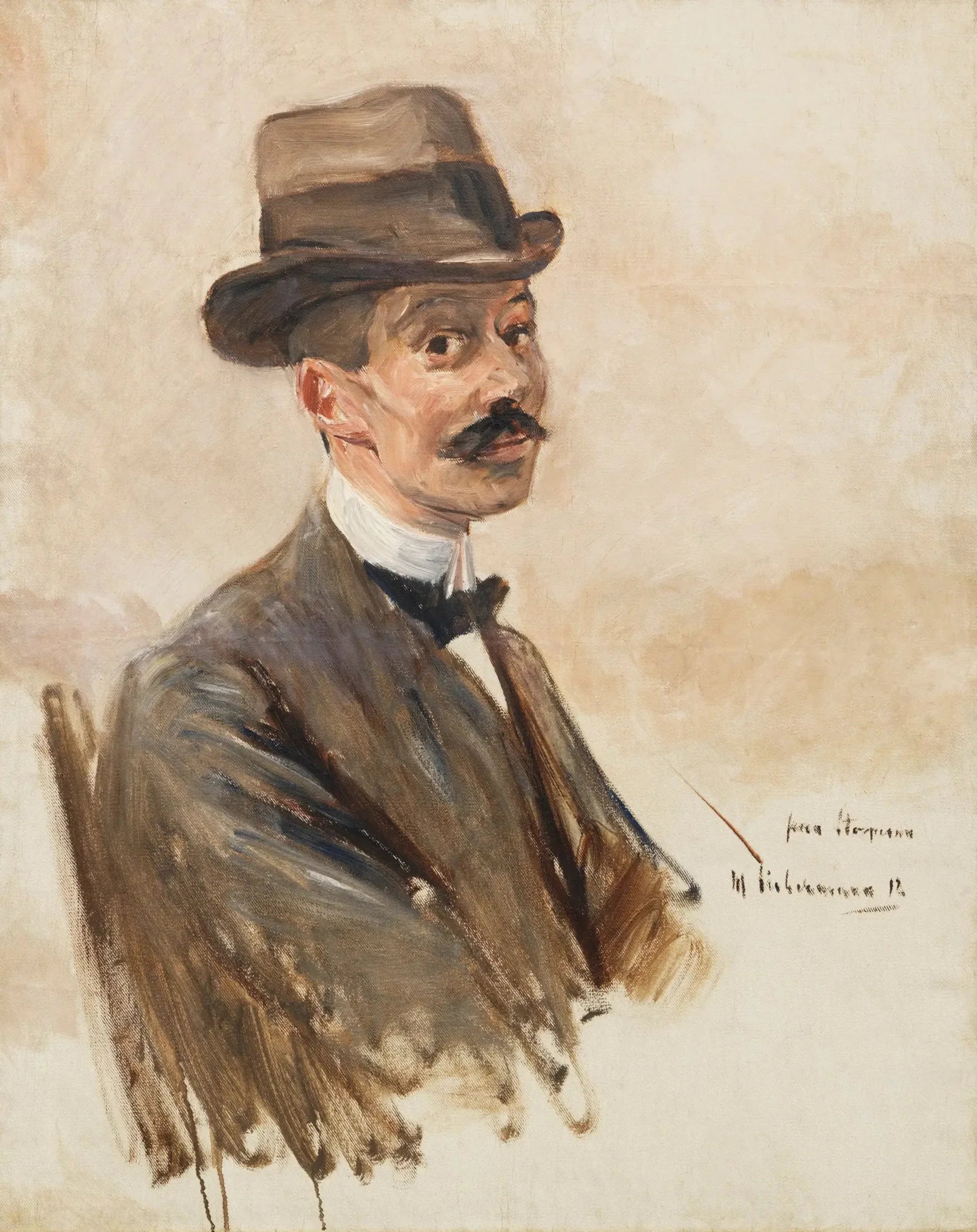 Bildnis Theodor Stoperan - Max Liebermann image 1 tableau peint à l’huile sur toile