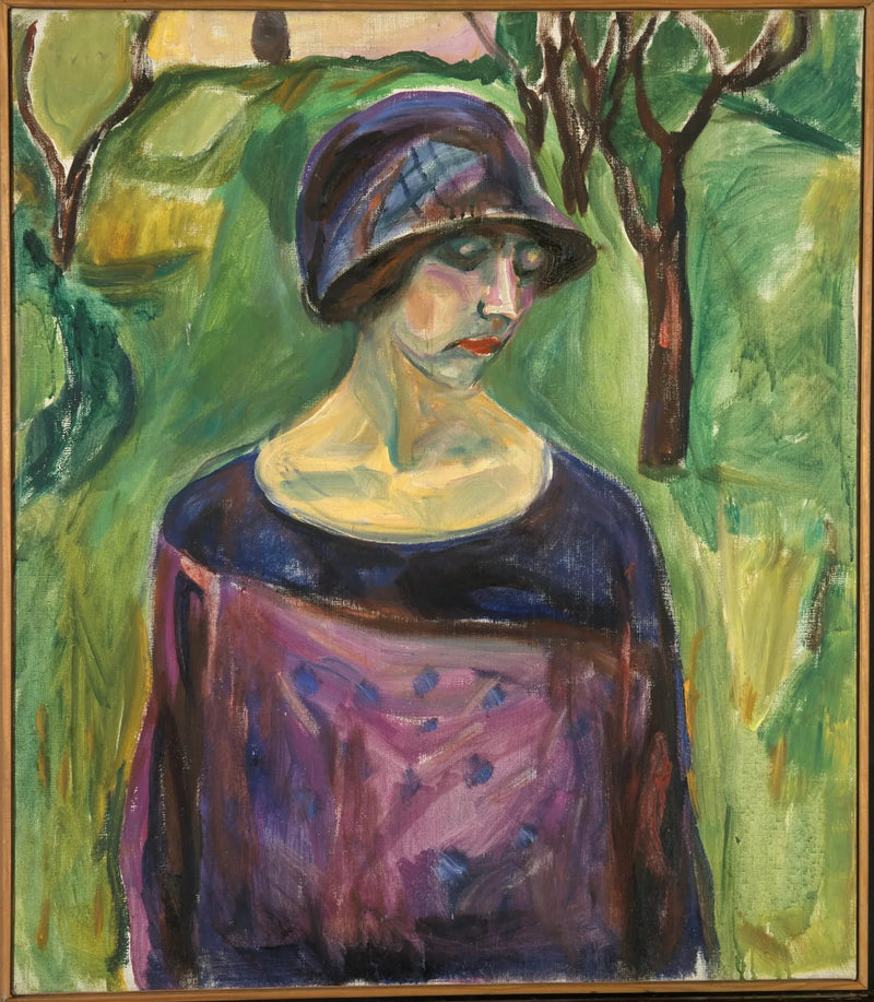 Birgit Prestoe w ogrodzie - Edvard Munch