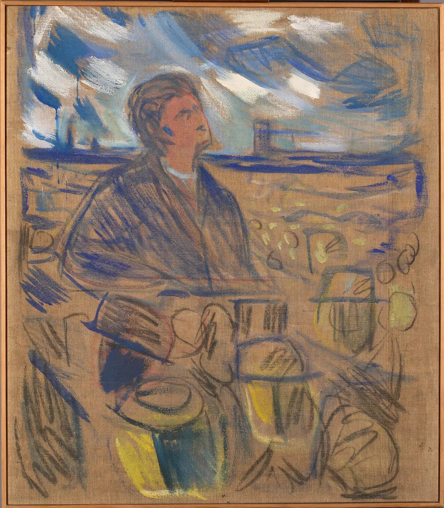 Bjørnstjerne Bjørnson zwracający się do ludu - Edvard Munch