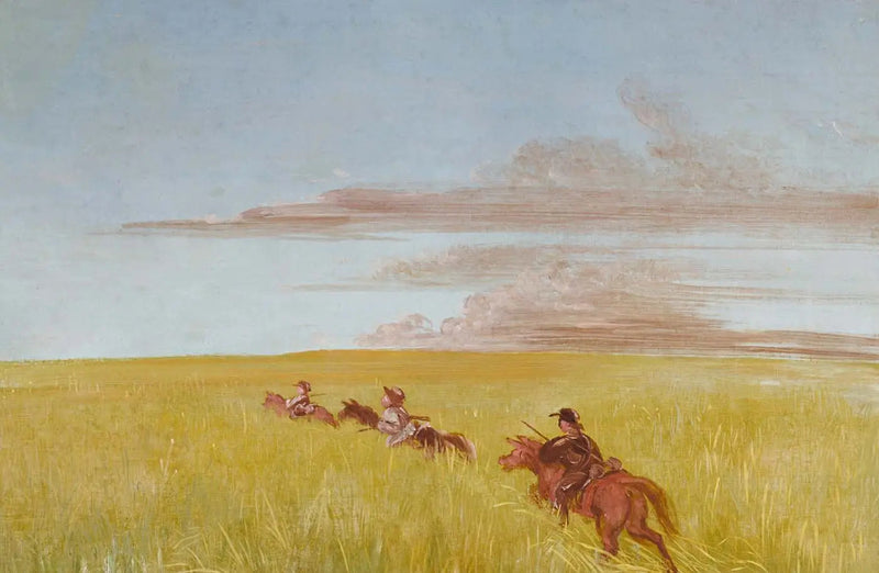 Bogard, Batiste i ja, podróżując przez Missouri Bottom - George Catlin