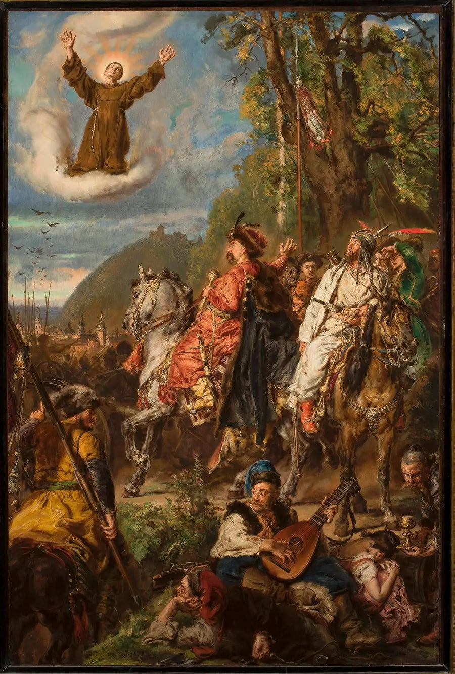 Bohdan Khmelnycki z Tugay Bey w pobliżu Lwowa. - Jan Matejko