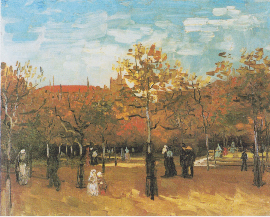 Ludzie spacerujący w parku - Vincent van Gogh