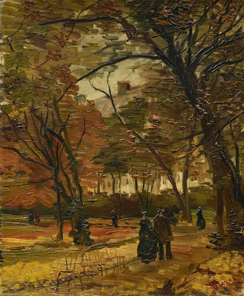 Bois de Boulogne z przechodniami - Vincent van Gogh