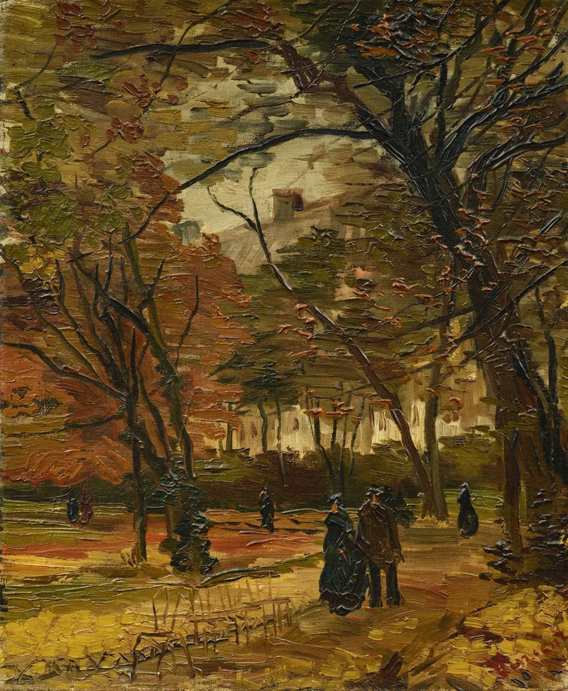 Bois de Boulogne z przechodniami - Vincent van Gogh