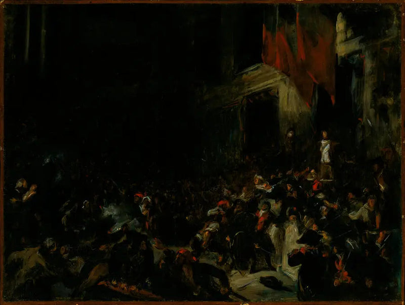 Boissy d'Anglas na Konwencji - Eugène Delacroix