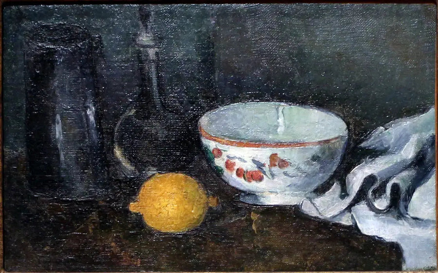 Pudełko z mlekiem i cytryną, I - Paul Cézanne