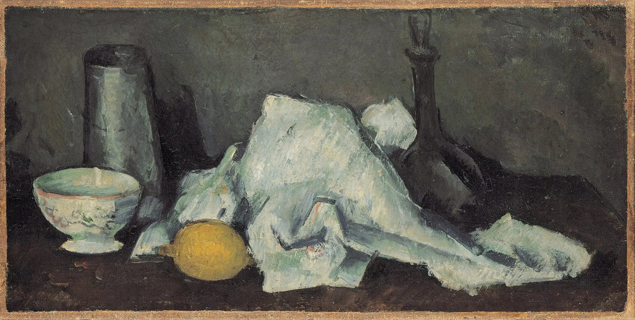 Pudełko z mlekiem i cytryną, II - Paul Cézanne