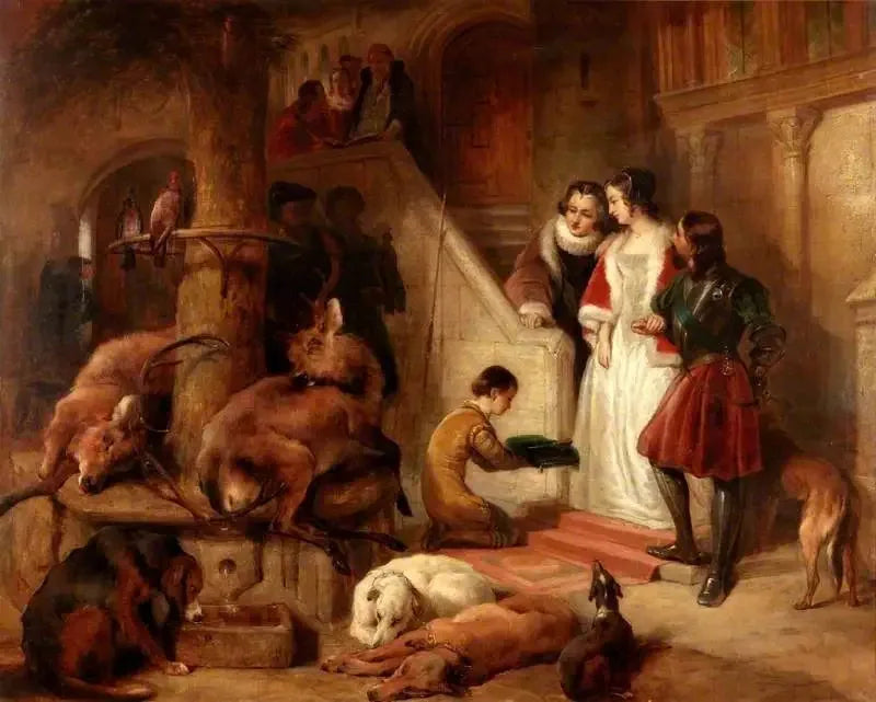 Bolton Court w dawnych czasach - Edwin Henry Landseer