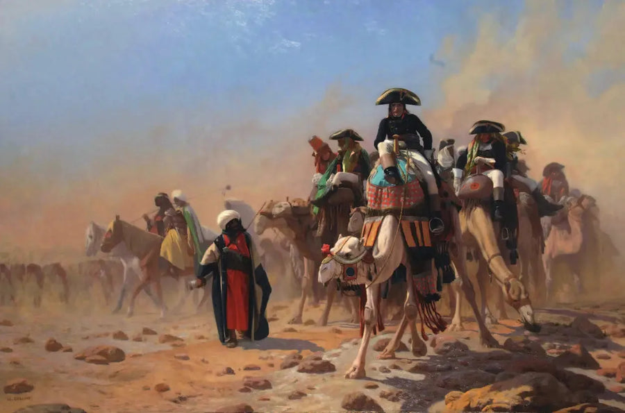 Bonaparte i jego sztab w Egipcie - Jean-Léon Gérôme