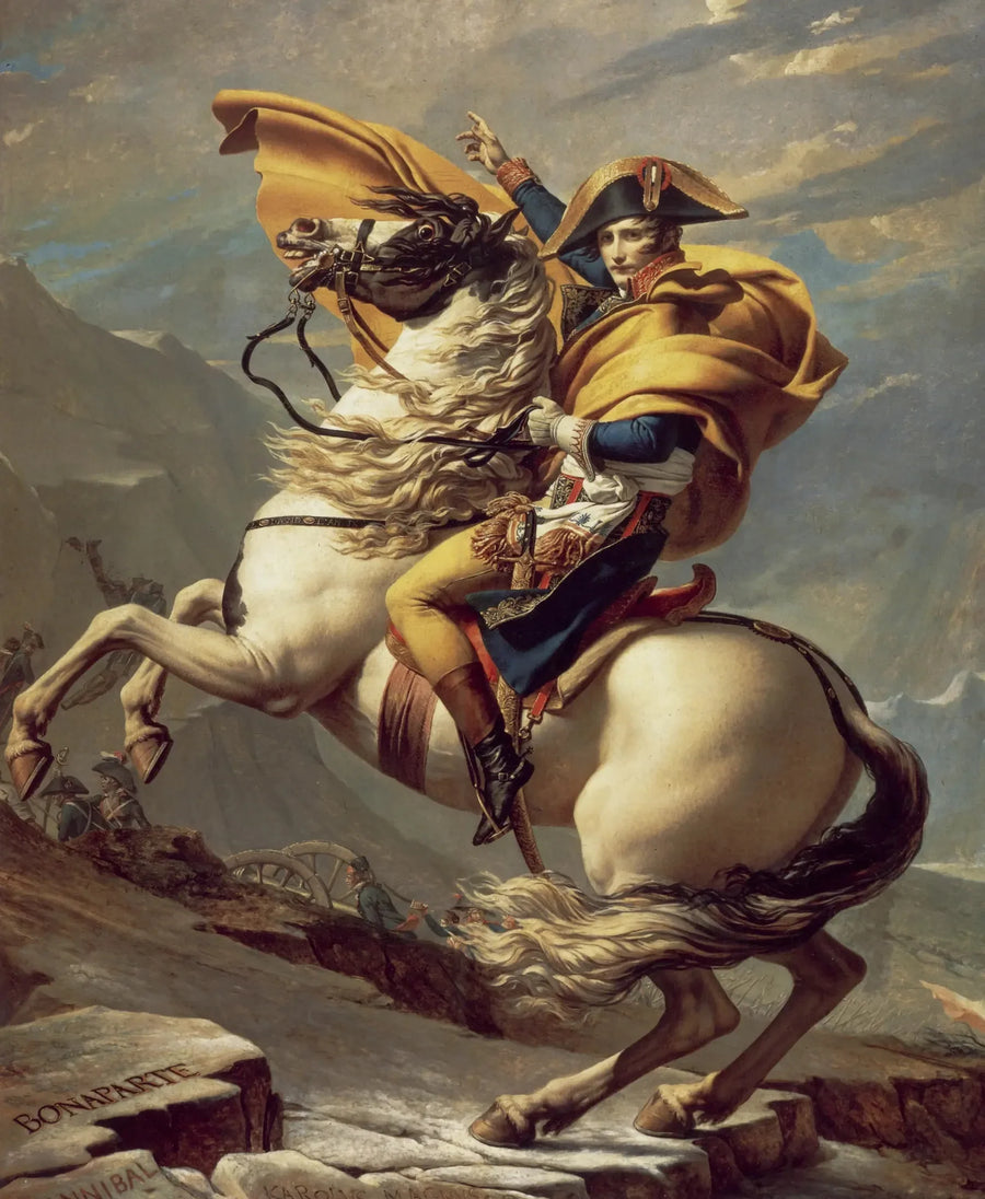 Bonaparte przekraczający Wielki Święty Bernard - Jacques-Louis David