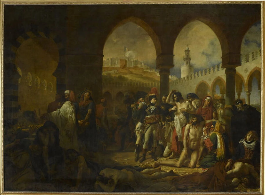 Bonaparte visitant les pestiférés de Jaffa, 11 mars 1799 - Antoine-Jean Baron Gros