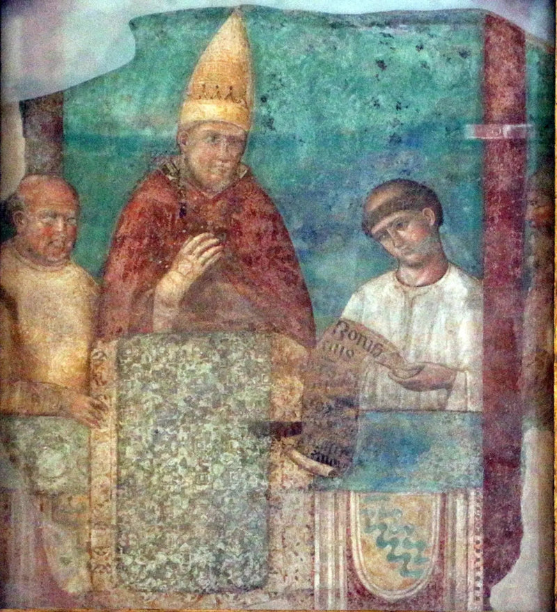 Bonifacy VIII ogłasza jubileusz 1300 - Giotto
