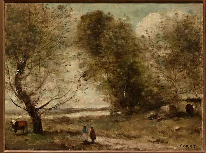 Brzeg rzeki - Jean-Baptiste Camille Corot