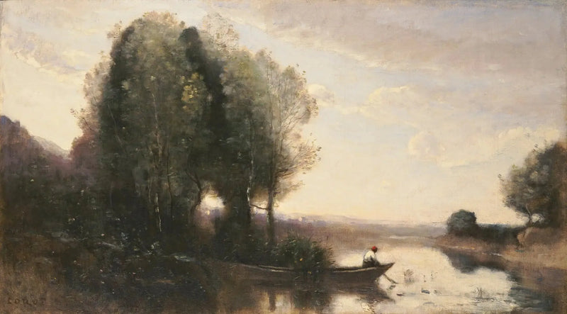 Brzeg Sekwany - Jean-Baptiste Camille Corot