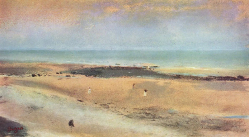 Brzeg morza przy niskiej wodzie - Edgar Degas