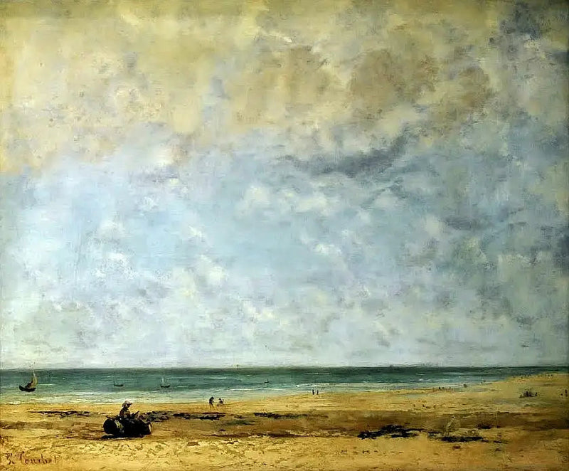 Brzeg morza - Gustave Courbet