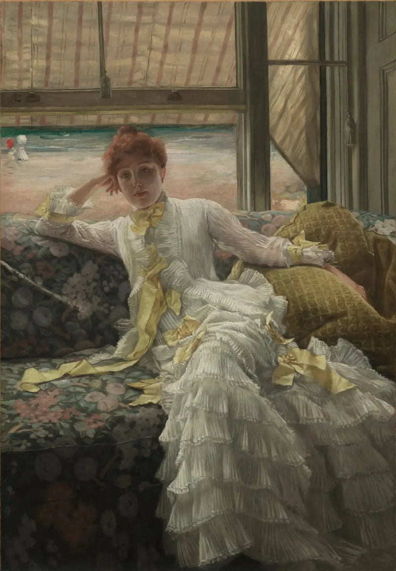 Brzeg morza (lipiec: próbka portretu) - James Tissot