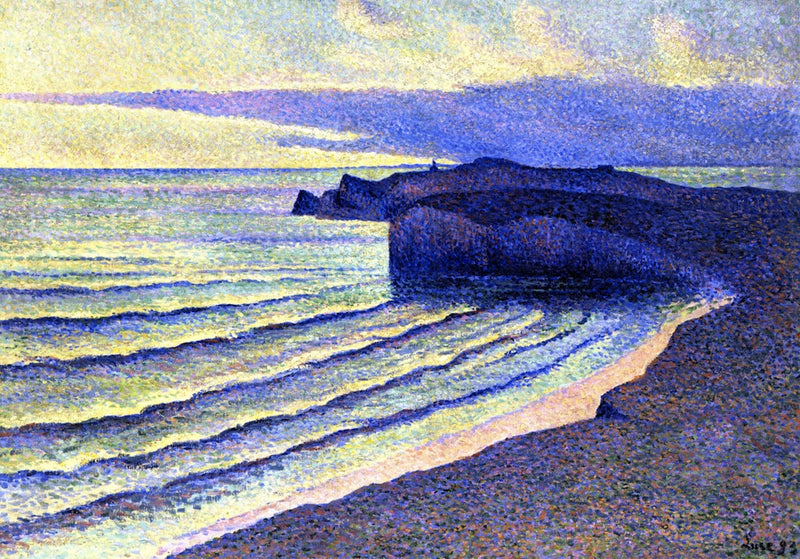 Brzeg morza, szczyt Toulinget - Maximilien Luce
