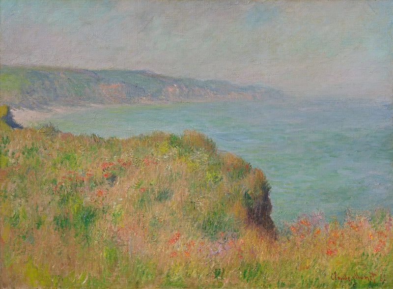 Krawędź klifu w Pourville W752 - Claude Monet