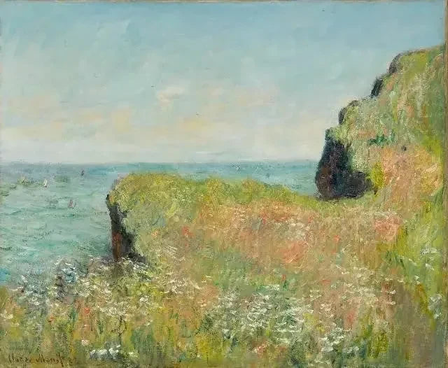 Krawędź klifu w Pourville W757 - Claude Monet