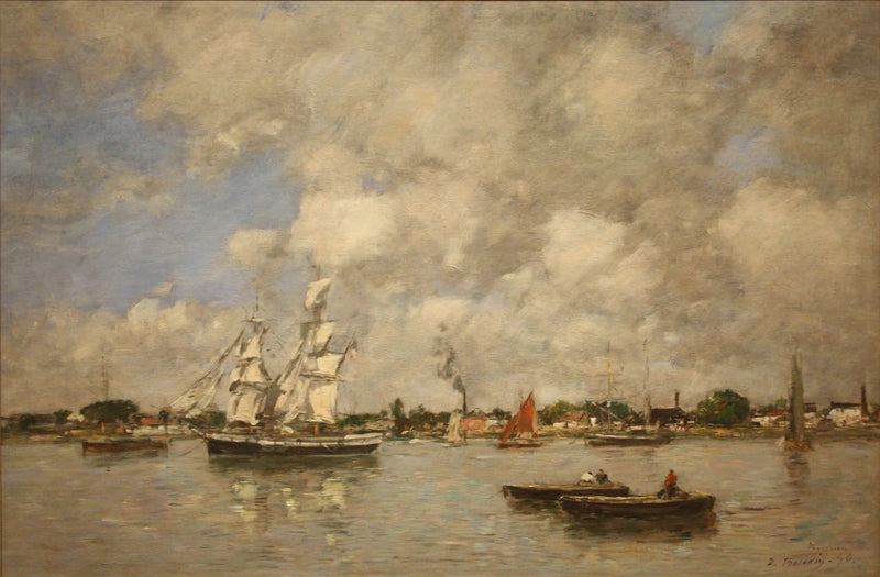 Bordeaux, Statki na Garonnie - Eugène Boudin