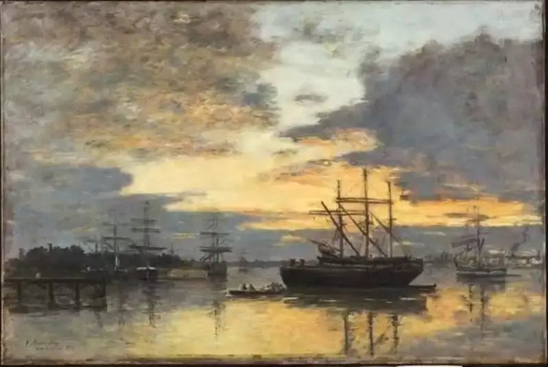 Bordeaux, w porcie - Eugène Boudin