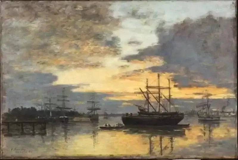 Bordeaux, w porcie - Eugène Boudin
