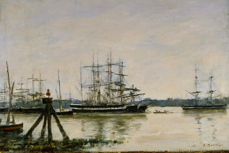 Bordeaux - Port - Eugène Boudin