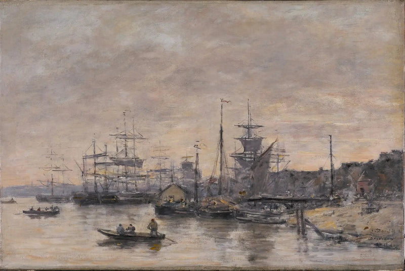 Bordeaux, port - Eugène Boudin