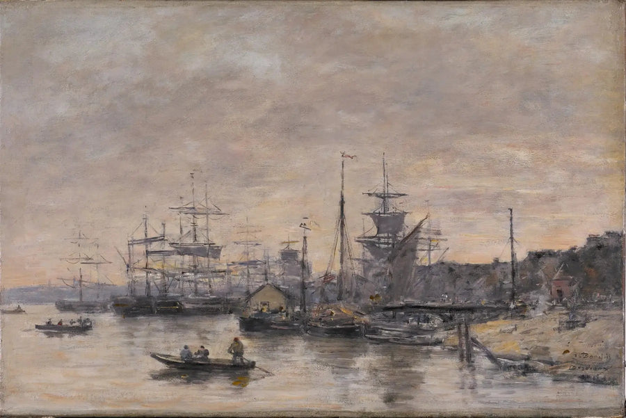 Bordeaux, port - Eugène Boudin
