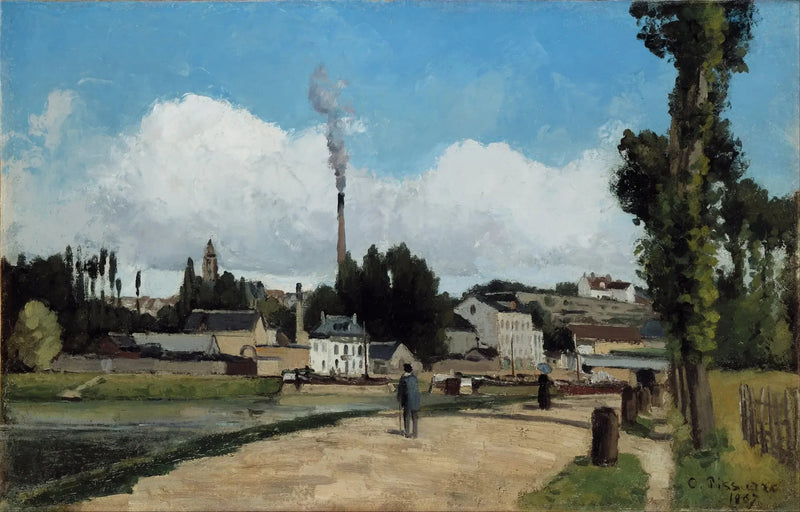 Brzegi Oise w Pontoise - Camille Pissarro