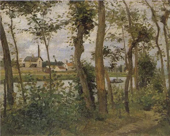 Brzegi Oise w Pontoise - Camille Pissarro